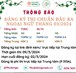 Thông báo thi Chuẩn Đầu Ra Ngoại ngữ tháng 3/2024